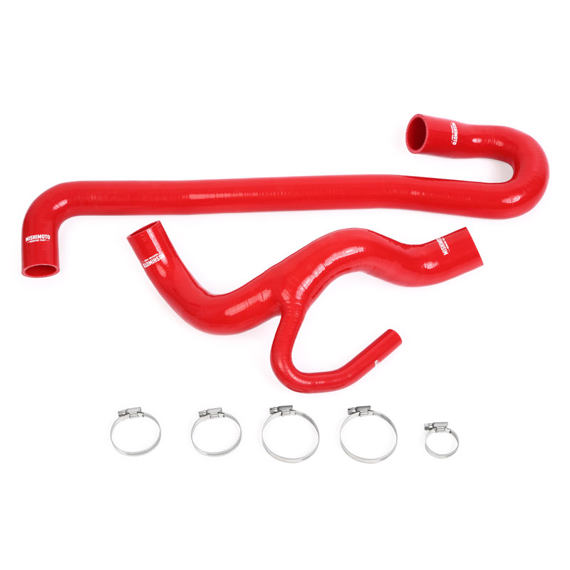 Mishimoto — Mishimoto 12+ Jeep Grand Cherokee SRT8 6.4L V8 Red Silicone Radiator Hose Kit
Coolant Hose Kit - view 3